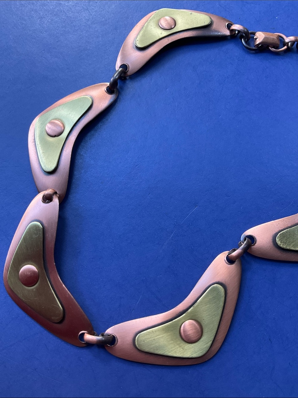 Mid Century copper necklace